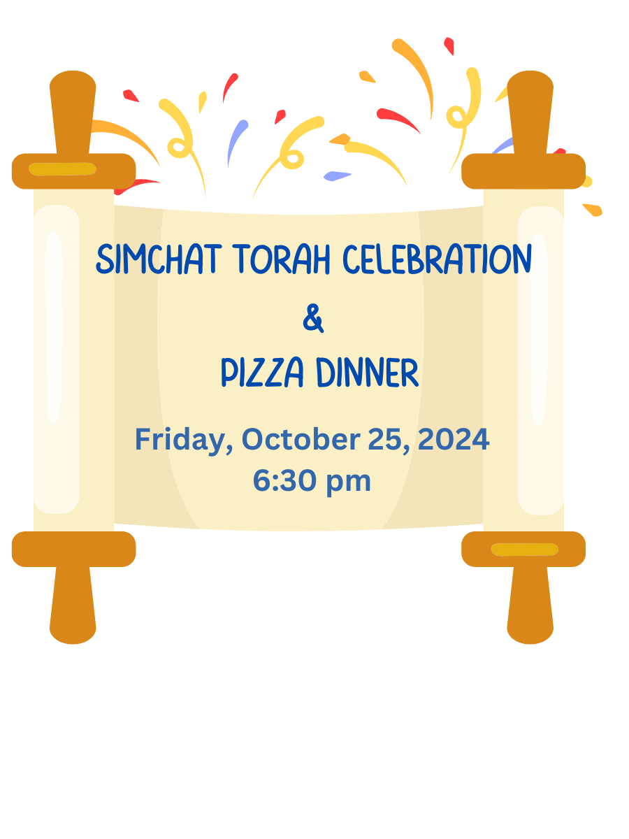 The featured image for Simchat Torah 5785 Celebration & Pizza Dinner