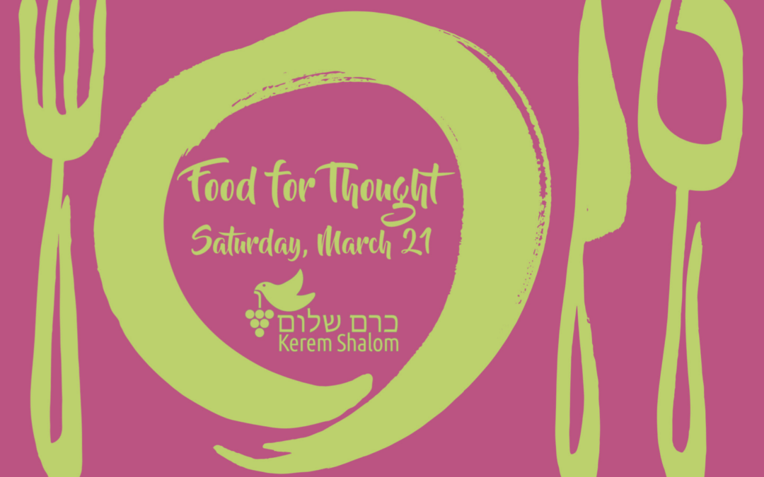 Save the Date for Food For Thought!