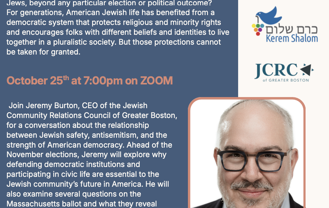 Jewish Safety, Antisemitism & the Strength of American Democracy with Jeremy Burton